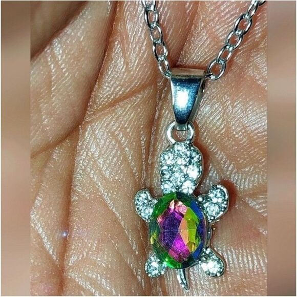 Stunning multicolor turtle shape jewelry set - Picture 4 of 6